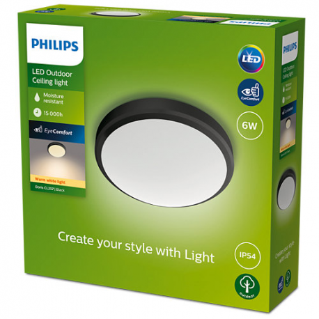 PLAFON LED DORIS 6W 2700K PHILIPS OŚWIETLENIE OGRÓD 8719514417878