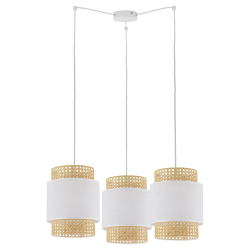 TK LIGHTING BOHO WHITE 3P LAMPA WISZĄCA 6537